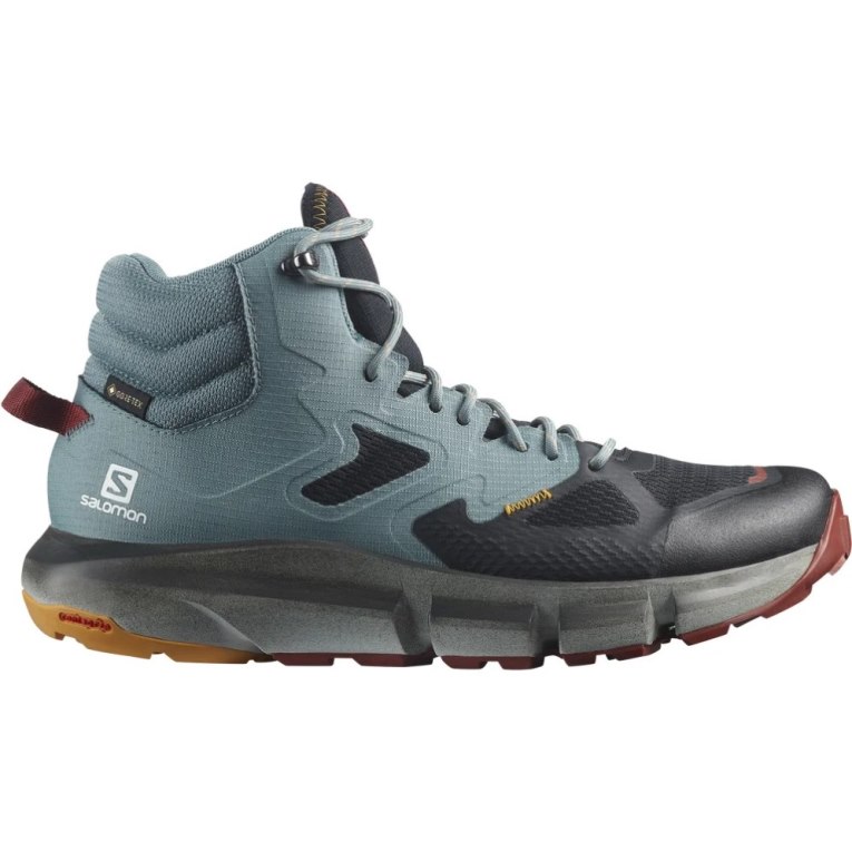 Botas Montaña Salomon Predict Hike Mid GTX Hombre Turquesa Negros | MX TGDO263